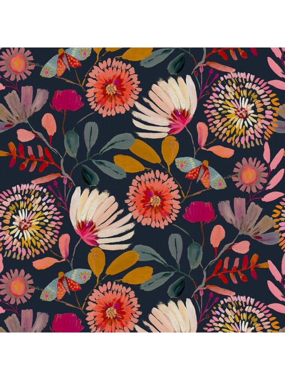 Boho Floral Peel and Stick Wallpaper - Removable Waterproof Contact Paper